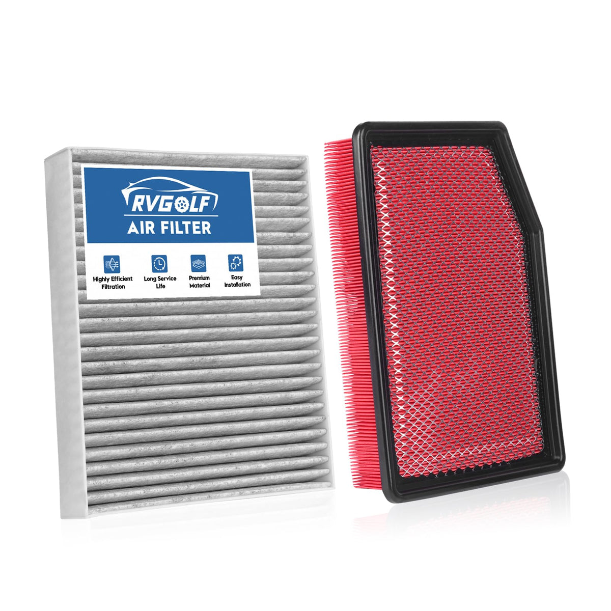 Not for Hybrid, Engine+Cabin Air Filter Fit 2015-2019 Sonata 2.4L (Gas) Jansha Store