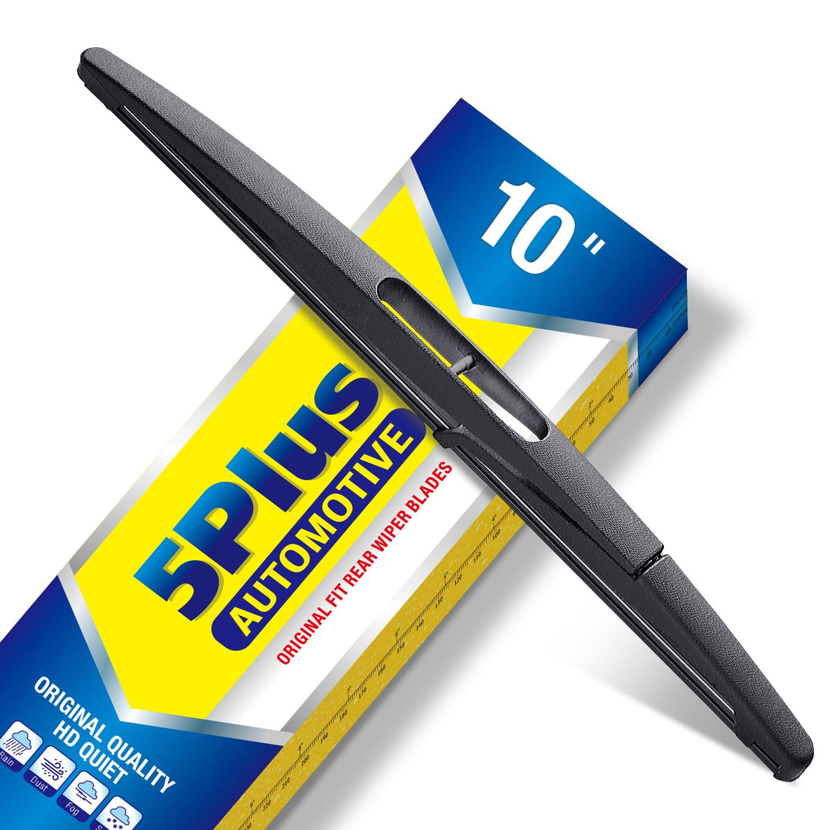 5 PLUS RearQuiet 12 Inch Rear Wiper Blade,OEM Replacement Rear Window Wiper Jansha Store