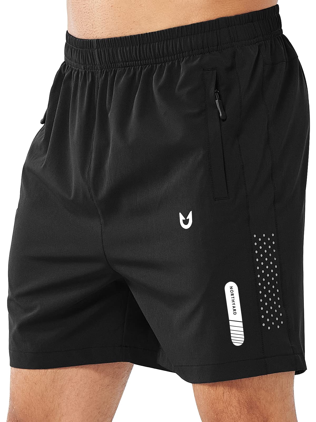 NORTHYARD Men's Athletic Running Shorts Gym Workout 7"/9"/5" Zipper Pockets Jansha Store