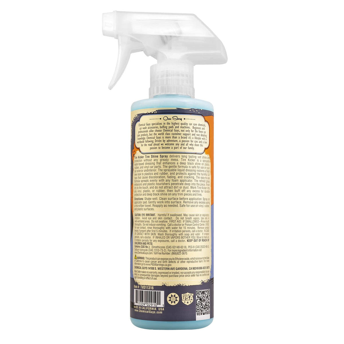 Chemical Guys, Tire Kicker Extra Glossy Tire Shine for Rubber & Trim, 16 oz Jansha Store