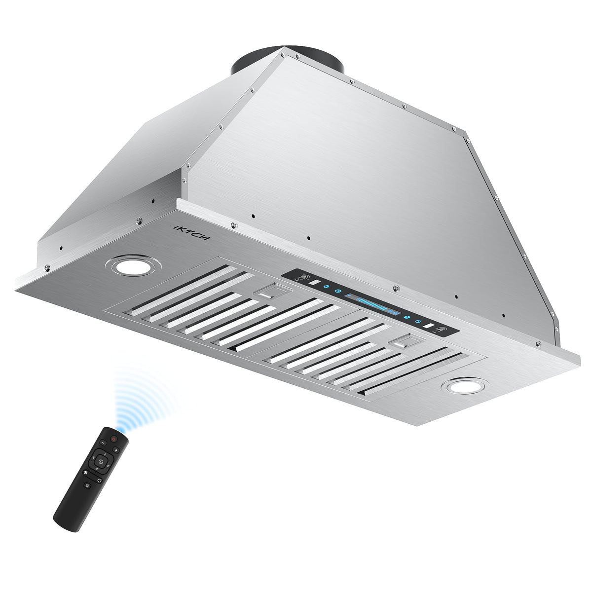 IKTCH 36 inch Black Insert Range Hood, 900 CFM Ducted/Ductless Vent Hood Jansha Store
