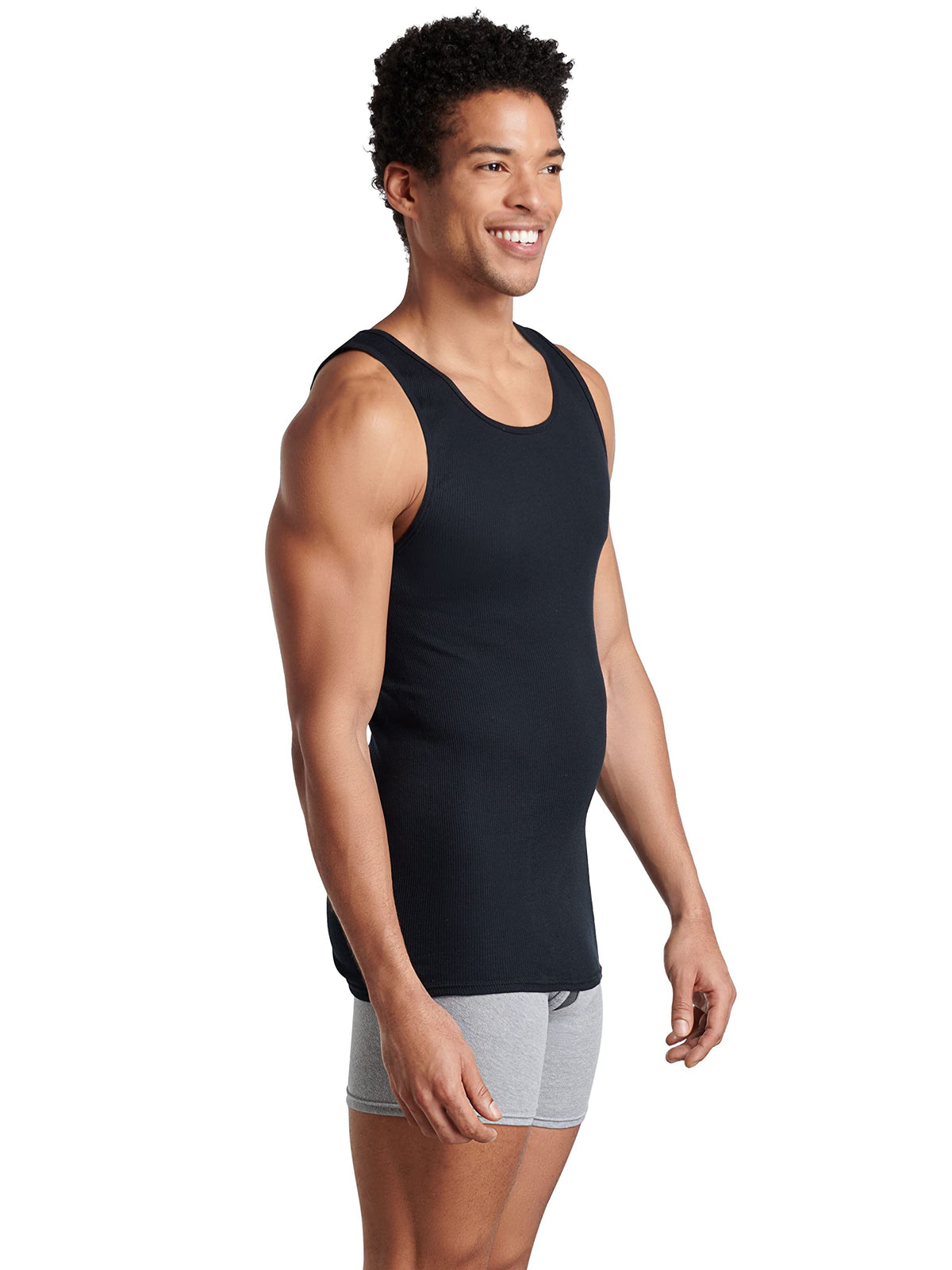 Fruit of the Loom Men's Sleeveless Tag Free Moisture Wicking Tank A-Shirt Jansha Store