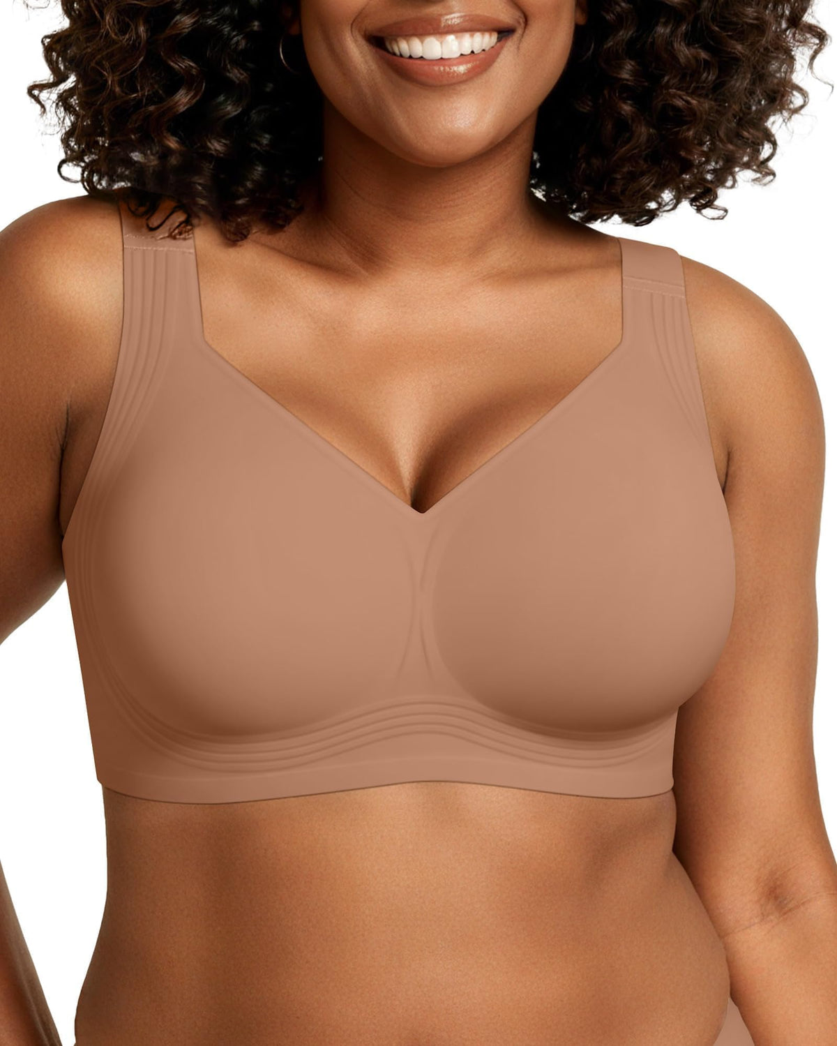 OEAK Womens Wireless Jelly Bras Plus Size Support Push Up Comfortable Bra Jansha Store