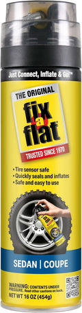 Fix-A-Flat S60420 Aerosol Emergency Flat Tire Repair and Inflator, for Standard Tires, Eco-Friendly Formula, Universal Fit for All Cars, 16 oz. (Pack of 1) Jansha Store