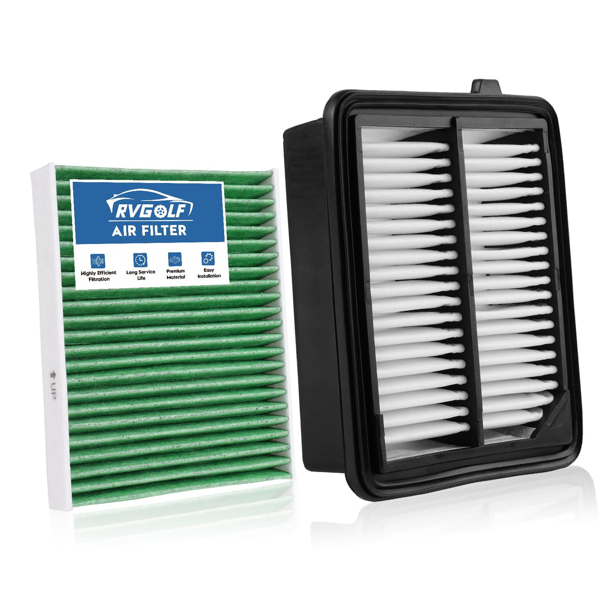 Not for Hybrid, Engine+Cabin Air Filter Fit 2015-2019 Sonata 2.4L (Gas) Jansha Store