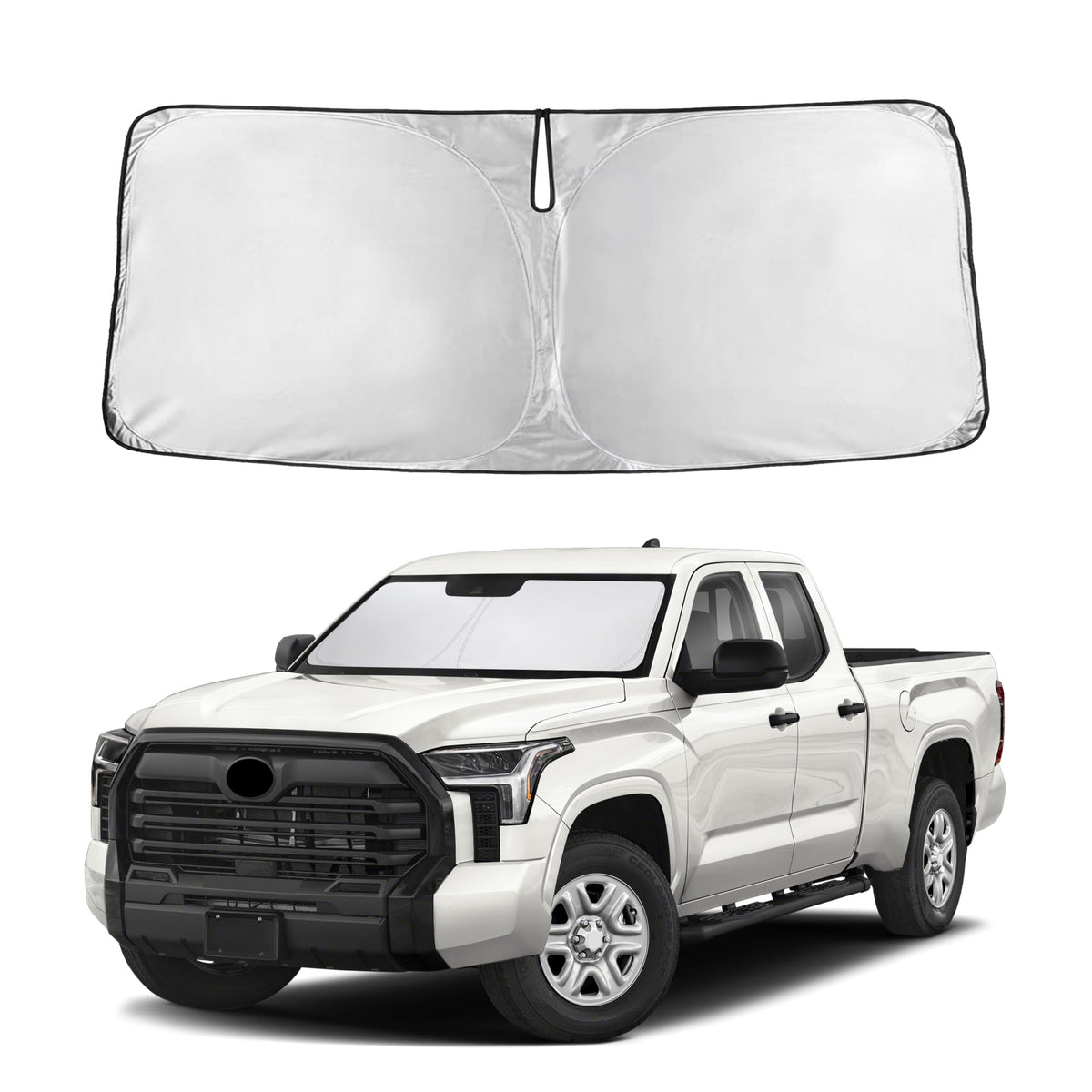 Autovir Windshield Sun Shade, Foldable Car Window Shades, 280T Visor Shade Jansha Store