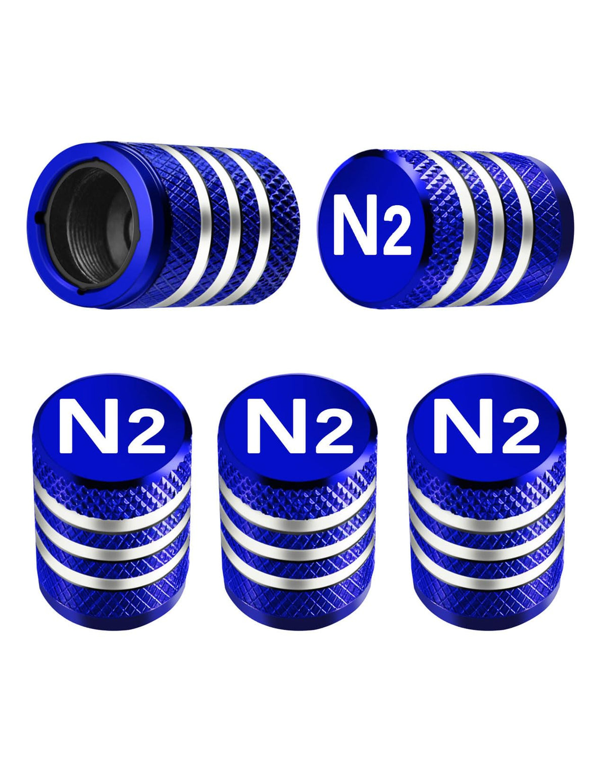 DECURCAR Tire Valve Stem Caps 5 Pack American Flag - Black Jansha Store