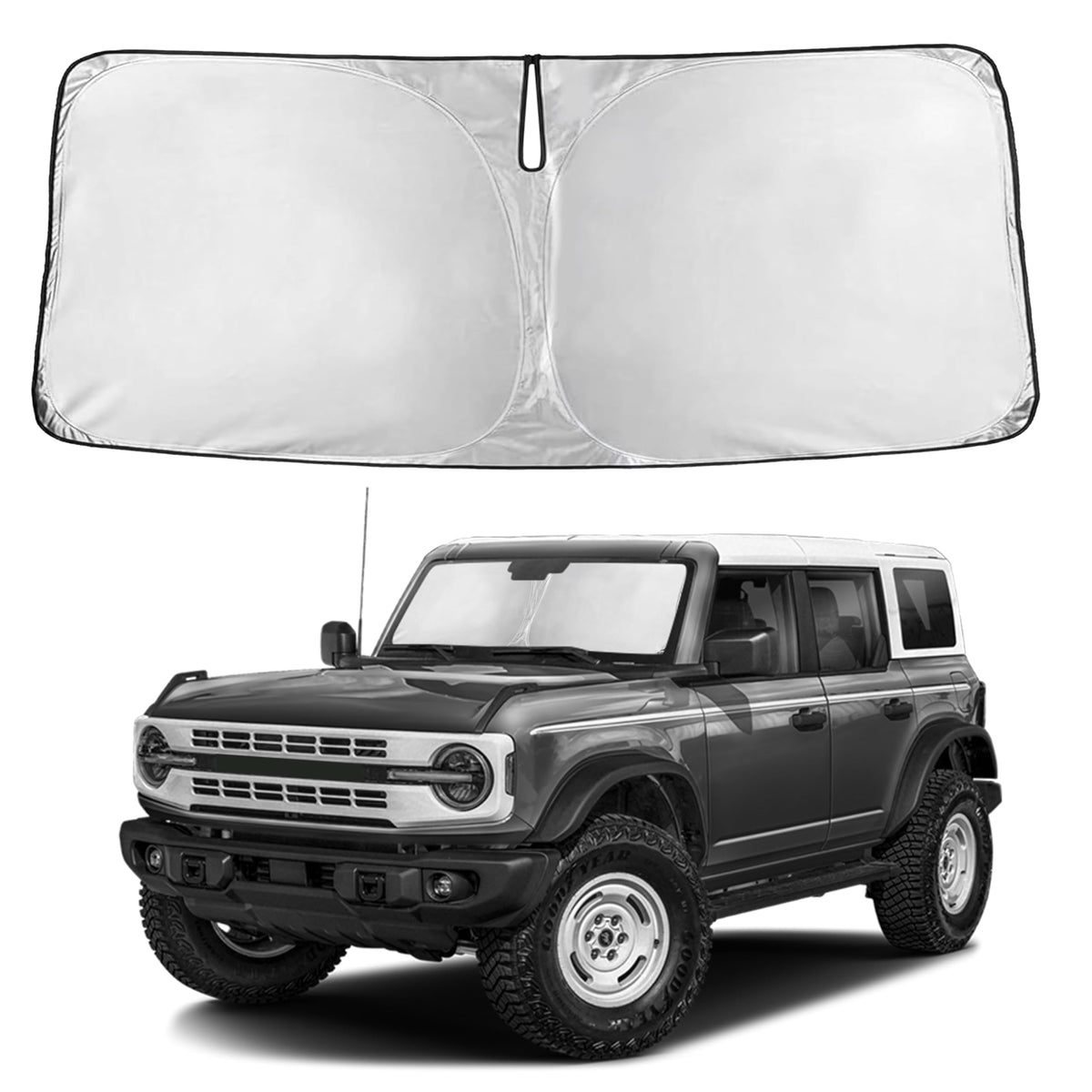 EcoNour Car Windshield Sun Shade, Front Window Sun Blocker for SUVs,Sedan Jansha Store
