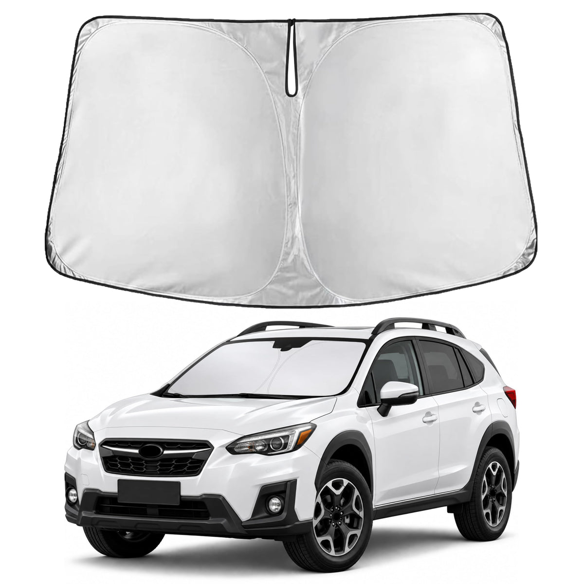 Autovir Windshield Sun Shade, Foldable Car Window Shades, 280T Visor Shade Jansha Store