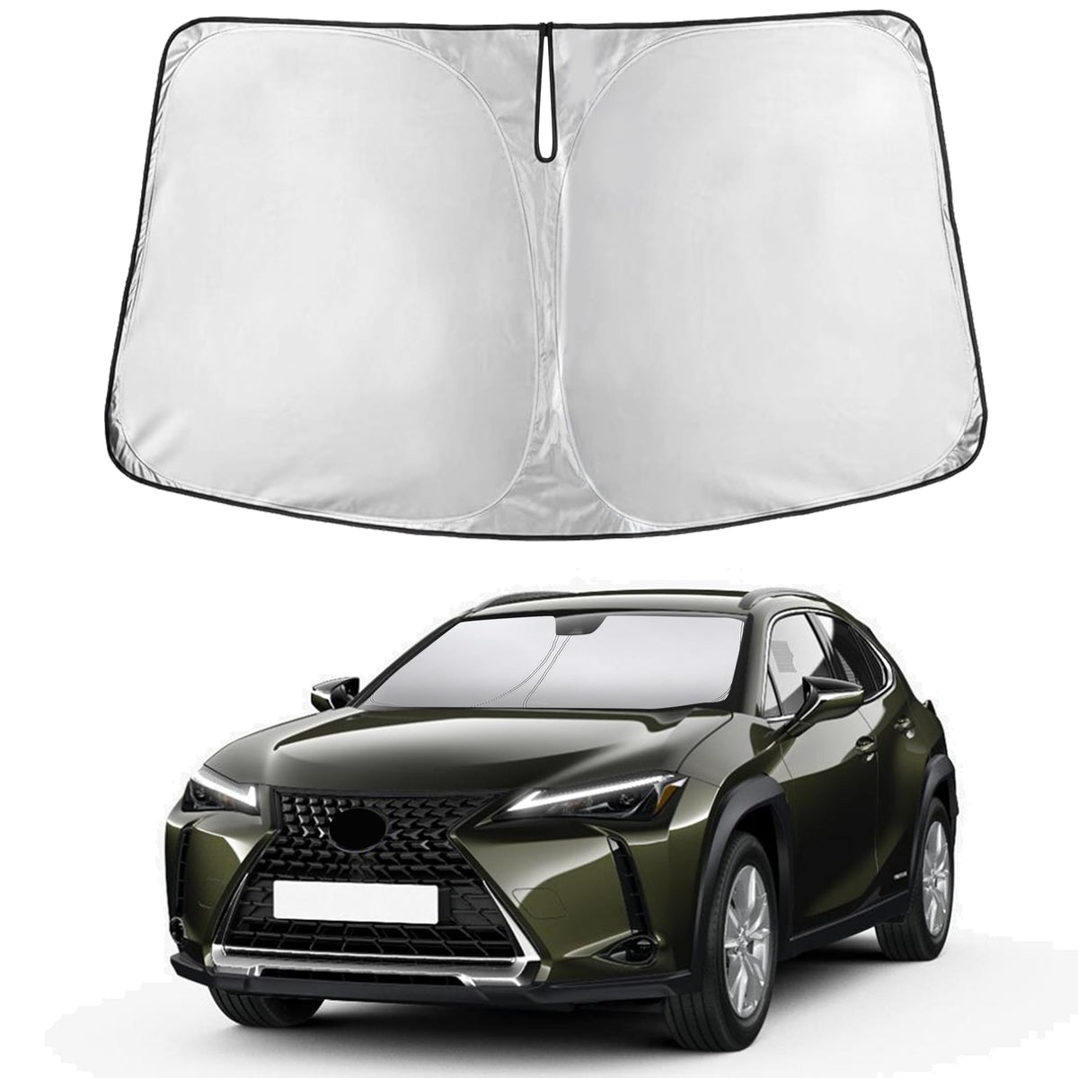 EcoNour Car Windshield Sun Shade, Front Window Sun Blocker for SUVs,Sedan Jansha Store
