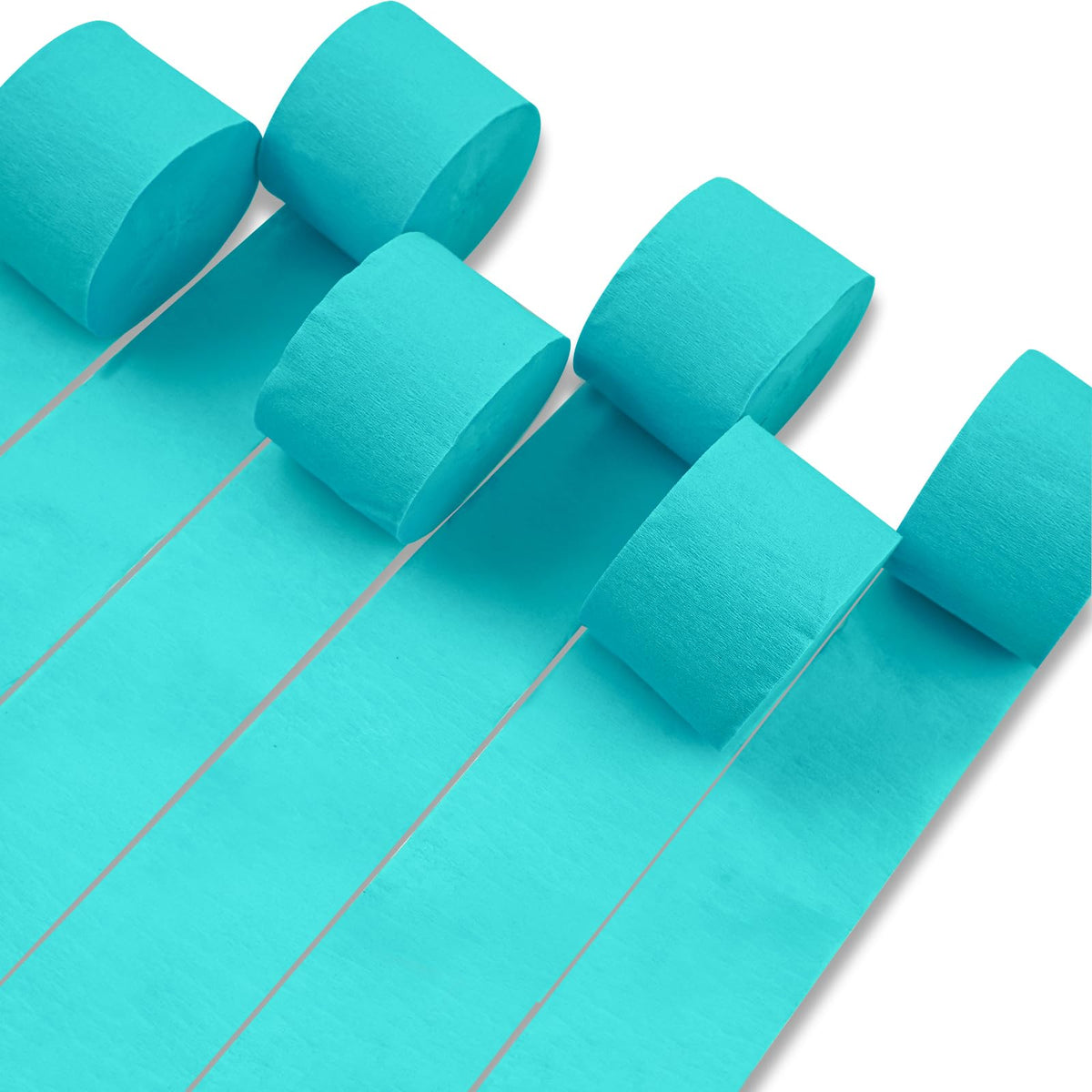 PartyWoo Pastel Crepe Paper Streamers 6 Rolls 492 FT Streamers Jansha Store