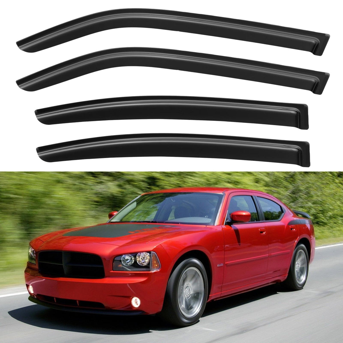 Window Visors Rain Guards for 2015-2026 Ford F150 Crew/SuperCrew Cab Jansha Store
