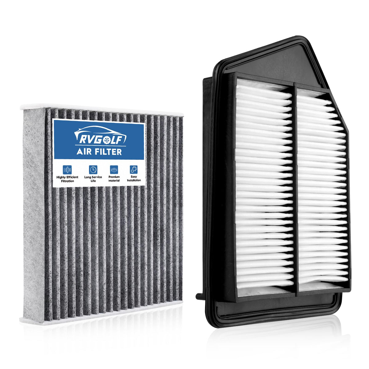 Not for Hybrid, Engine+Cabin Air Filter Fit 2015-2019 Sonata 2.4L (Gas) Jansha Store