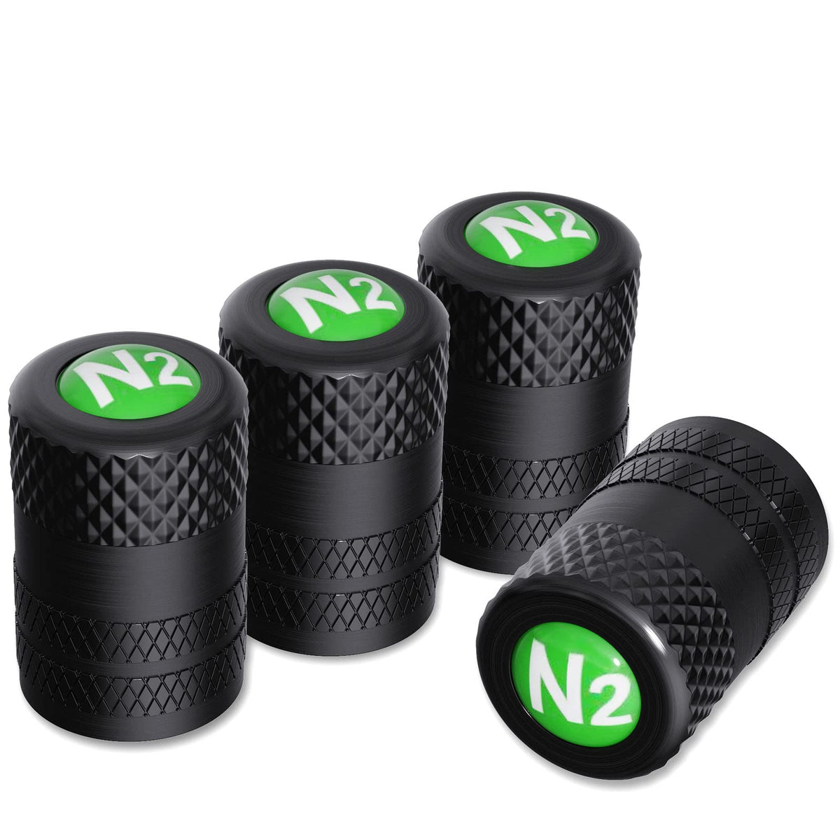 CKAuto Tire Valve Stem Caps, Aluminum Black, 4 pcs/Pack Jansha Store