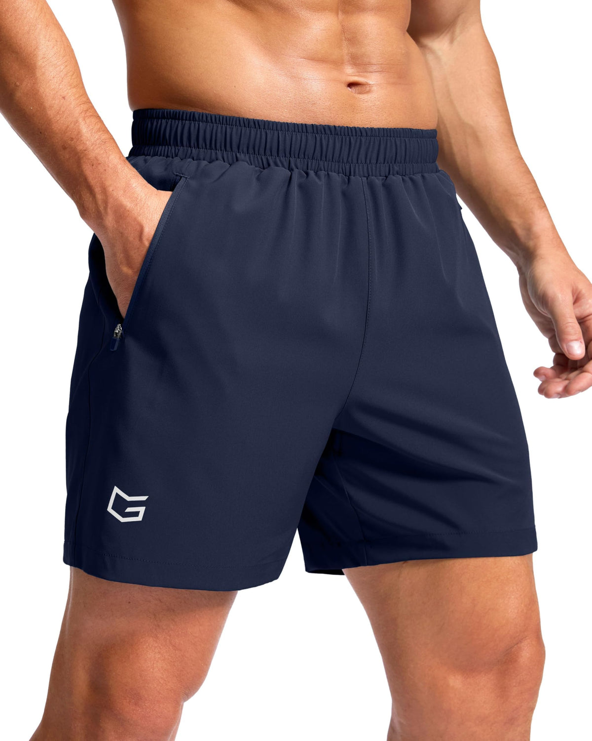 G Gradual Men's Athletic Running Shorts with 2 Zipper Pockets 7"/ 5"/ 9" Jansha Store