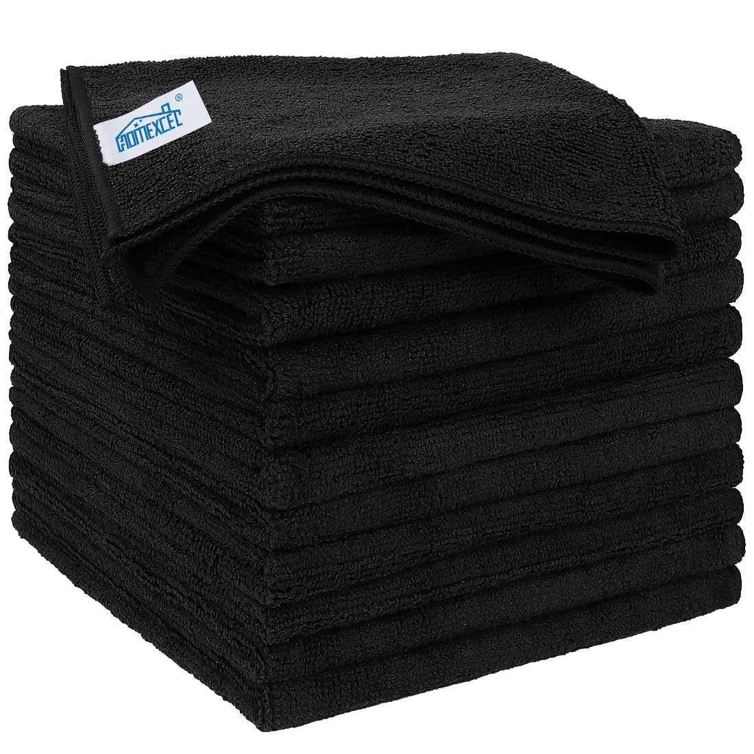 HOMEXCEL Microfiber Cleaning Cloth 12 Pack, 12.5 x 12.5 inch Microfiber Towels for Cars, Ultra Absorbent Washing Cloth, Lint Free Streak Free Cleaning Rags for Car, Kitchen, and Window (Grey) Jansha Store