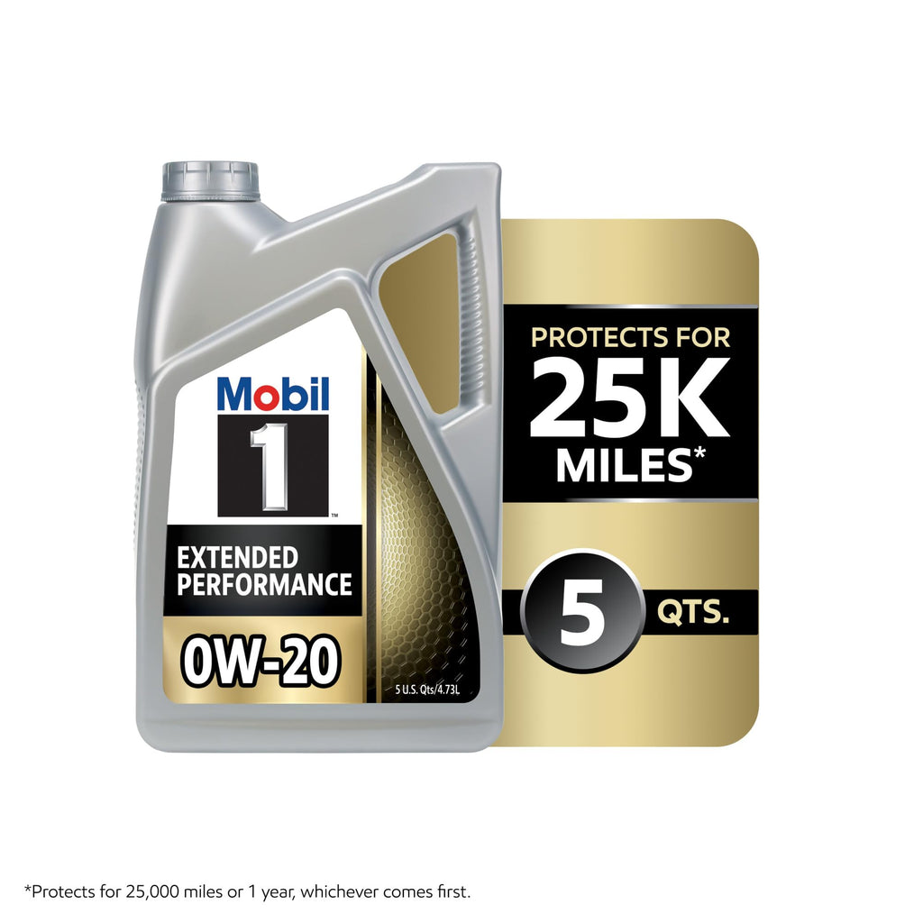 Mobil 1 Advanced Fuel Economy Full Synthetic Motor Oil 0W-20, 5 Quart Jansha Store