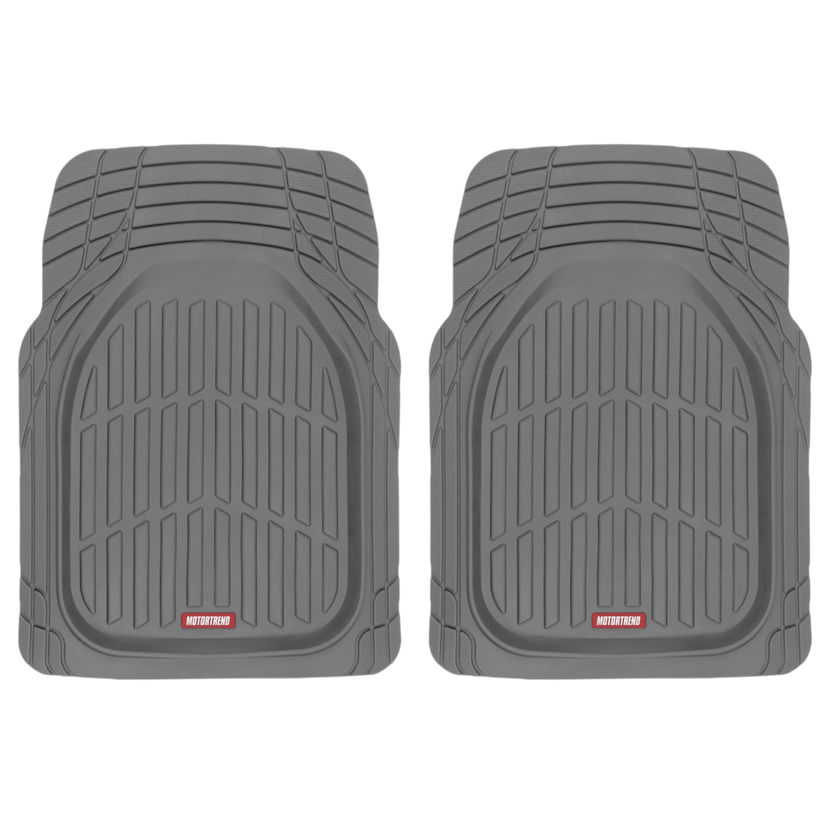 Motor Trend FlexTough Floor Mats for Cars, Black Deep Dish All-Weather Car Mats, Waterproof Trim-to Fit Automotive Floor Mats for Cars Trucks SUV, Universal Floor Liner Car Accessories Jansha Store