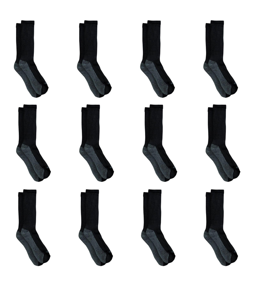 Dickies Dri-tech crew socks folded in a drawer, showing soft cotton-blend fabric