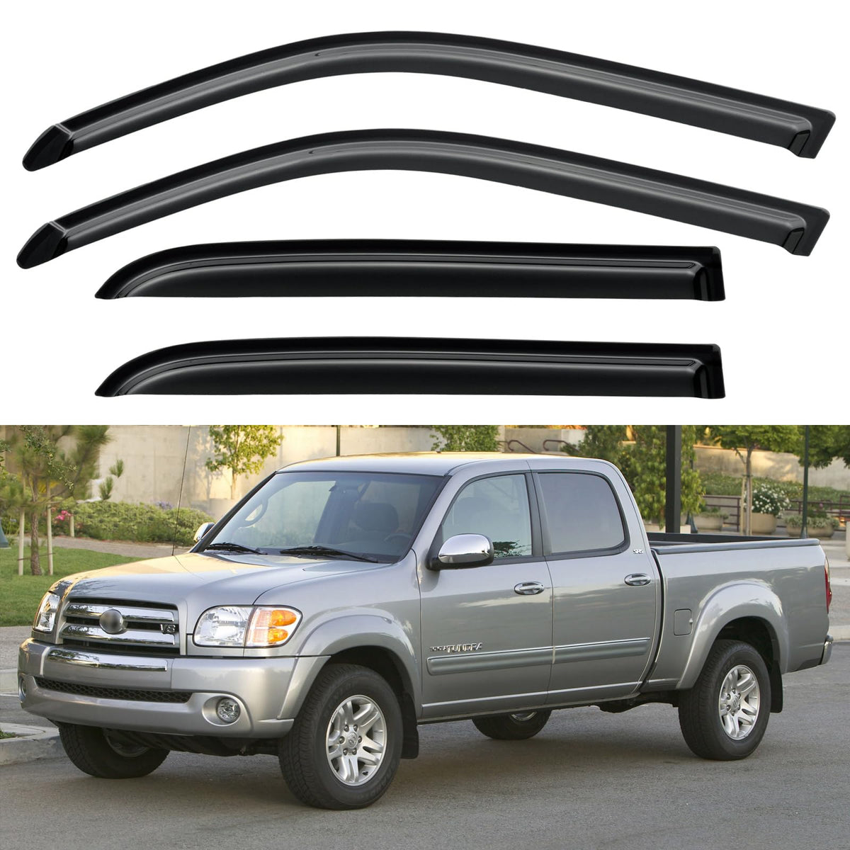Window Visors Rain Guards for 2015-2026 Ford F150 Crew/SuperCrew Cab Jansha Store