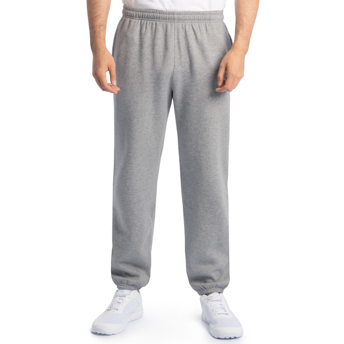Fruit of the Loom Eversoft Fleece Elastic Bottom Sweatpants with Pockets, Relaxed Fit, Moisture Wicking, Breathable Jansha Store