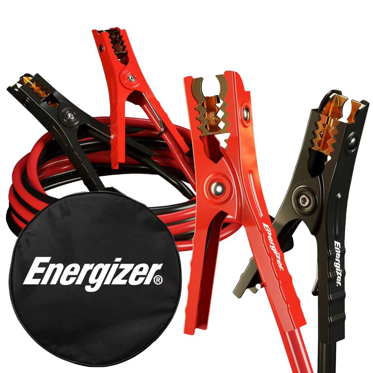 Energizer Jumper Cables for Car Battery, Heavy Duty Automotive Booster Cables for Jump Starting Dead or Weak Batteries with Carrying Bag Included (16-Feet (6-Gauge) Jansha Store