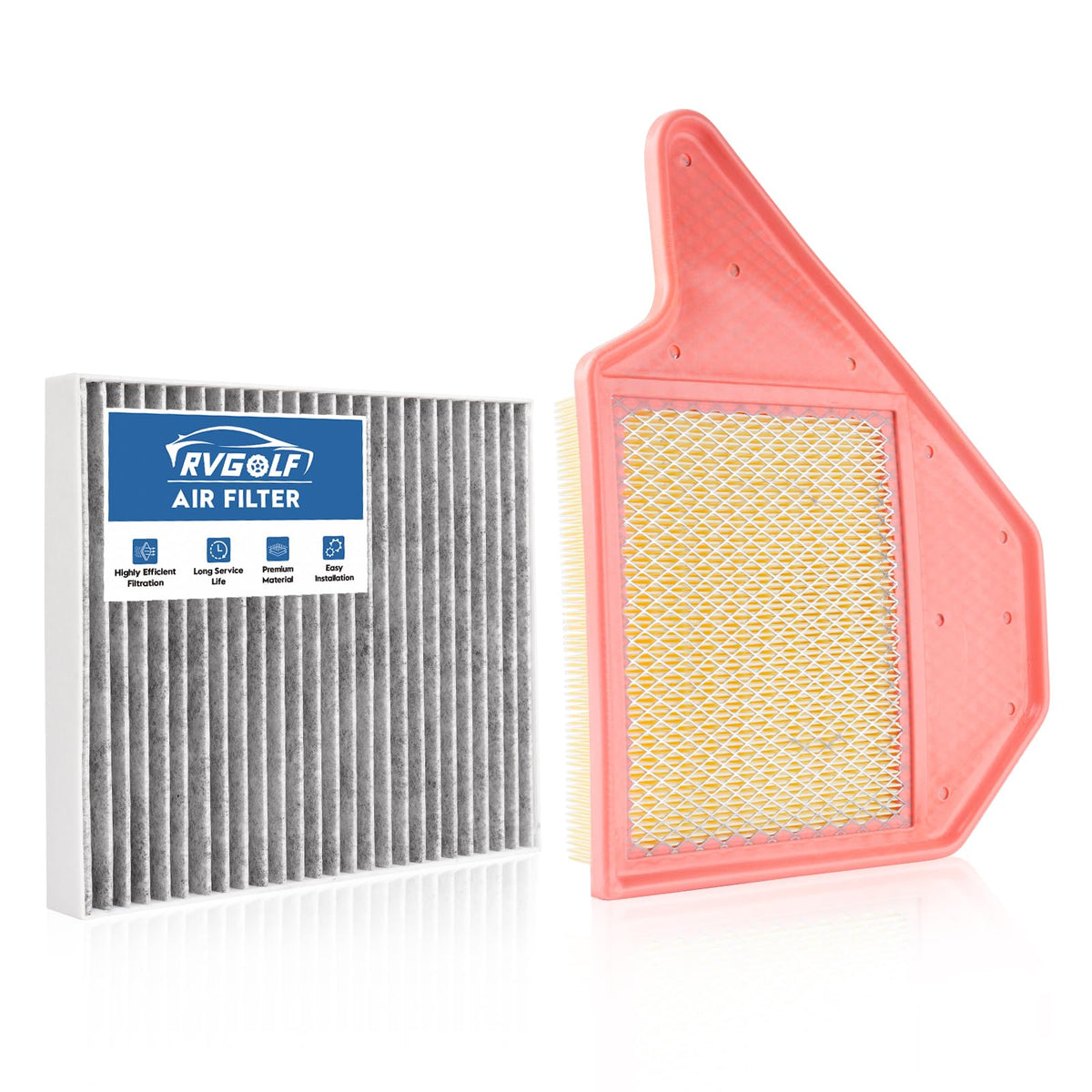 Not for Hybrid, Engine+Cabin Air Filter Fit 2015-2019 Sonata 2.4L (Gas) Jansha Store