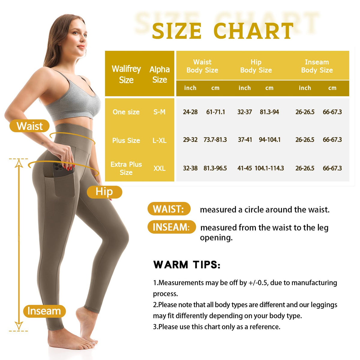 Walifrey Leggings with Pockets for Women Jansha Store