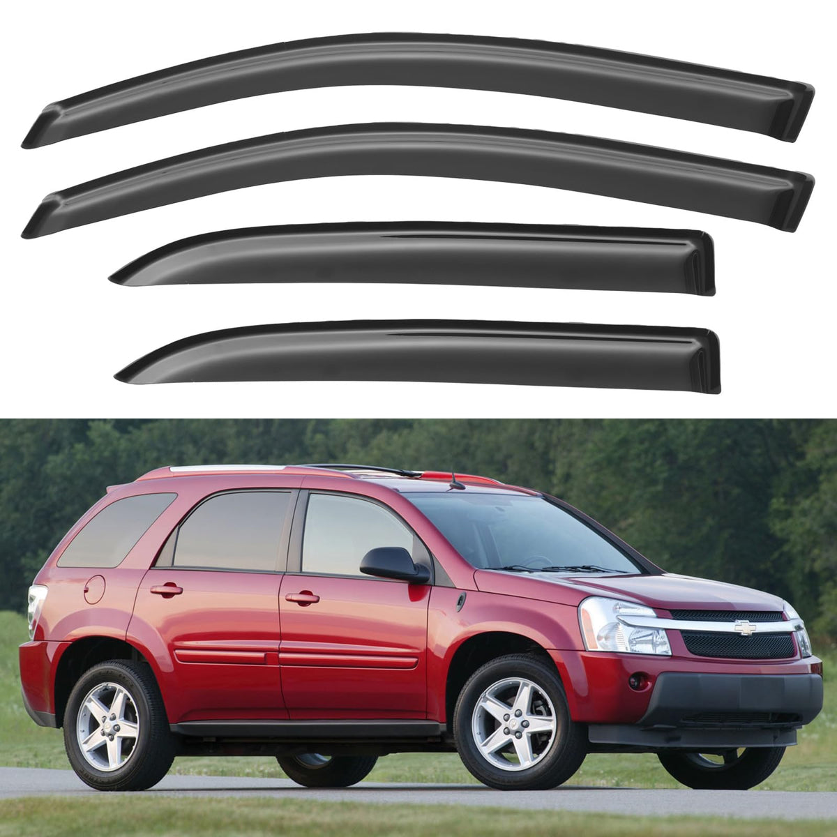 Window Visors Rain Guards for 2015-2026 Ford F150 Crew/SuperCrew Cab Jansha Store