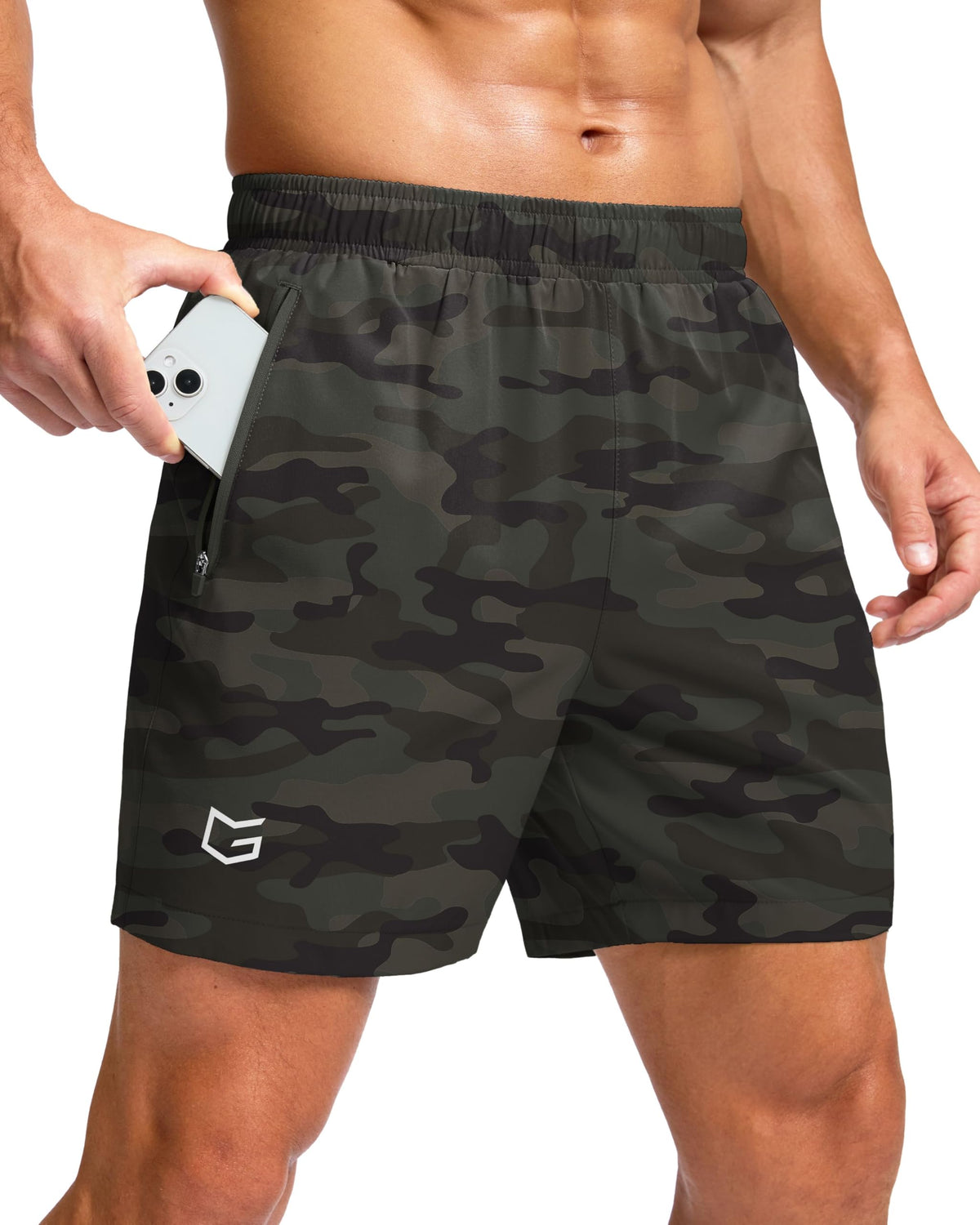 G Gradual Men's Athletic Running Shorts with 2 Zipper Pockets 7"/ 5"/ 9" Jansha Store