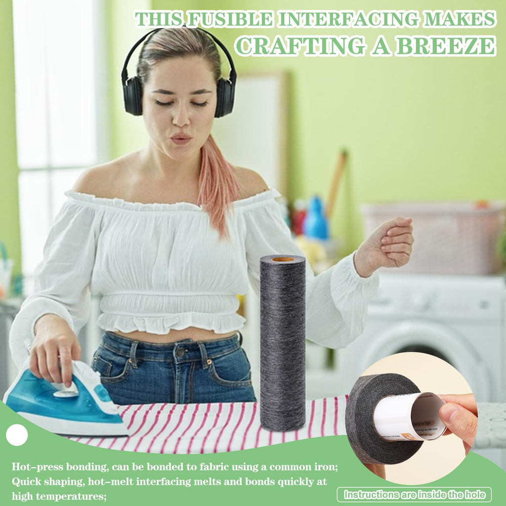 Medium Weight Interfacing Fabric for Sewing Iron On Fusible Interfacing Jansha Store