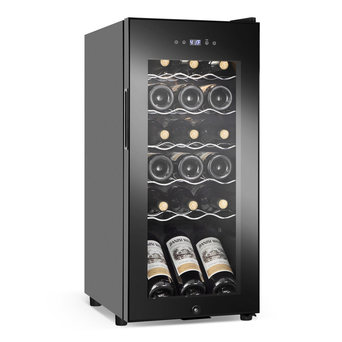 24 Inch Upgraded Dual Zone Wine and Beverage Refrigerator Cooler Jansha Store
