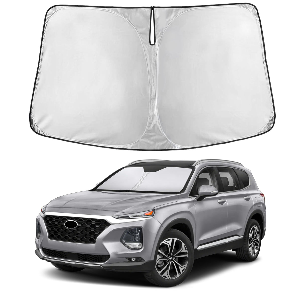 EcoNour Car Windshield Sun Shade, Front Window Sun Blocker for SUVs,Sedan Jansha Store