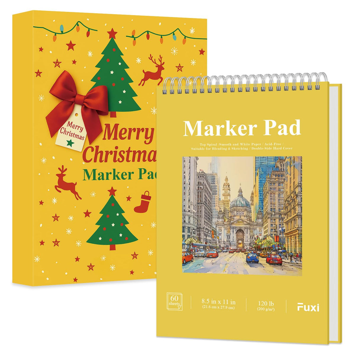 Fuxi Coloring Book & Sketchbook Set, 2-Pack, 9 x 12 in Jansha Store