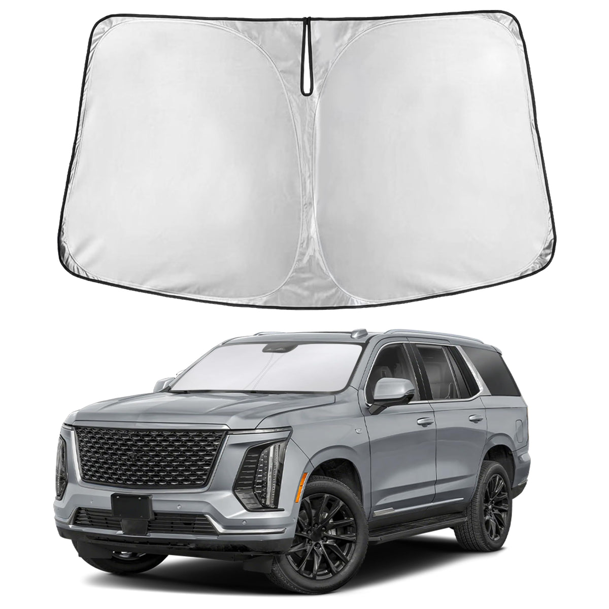 Autovir Windshield Sun Shade, Foldable Car Window Shades, 280T Visor Shade Jansha Store