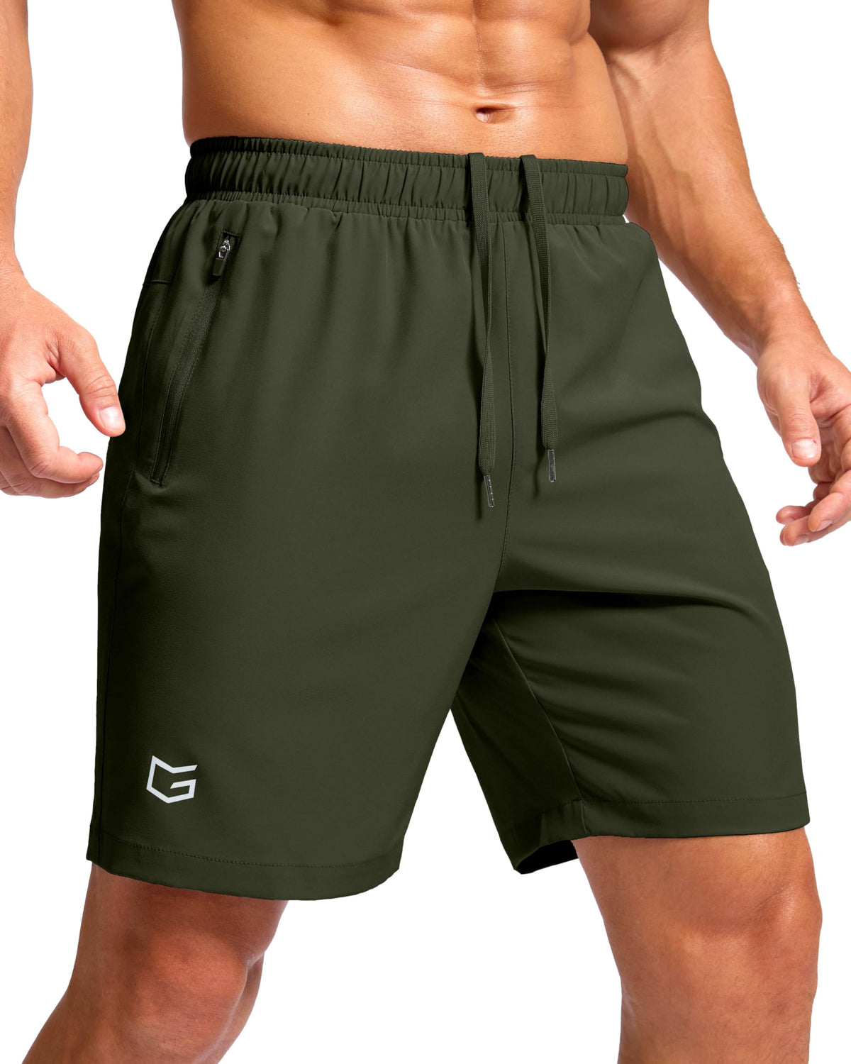 G Gradual Men's Athletic Running Shorts with 2 Zipper Pockets 7"/ 5"/ 9" Jansha Store
