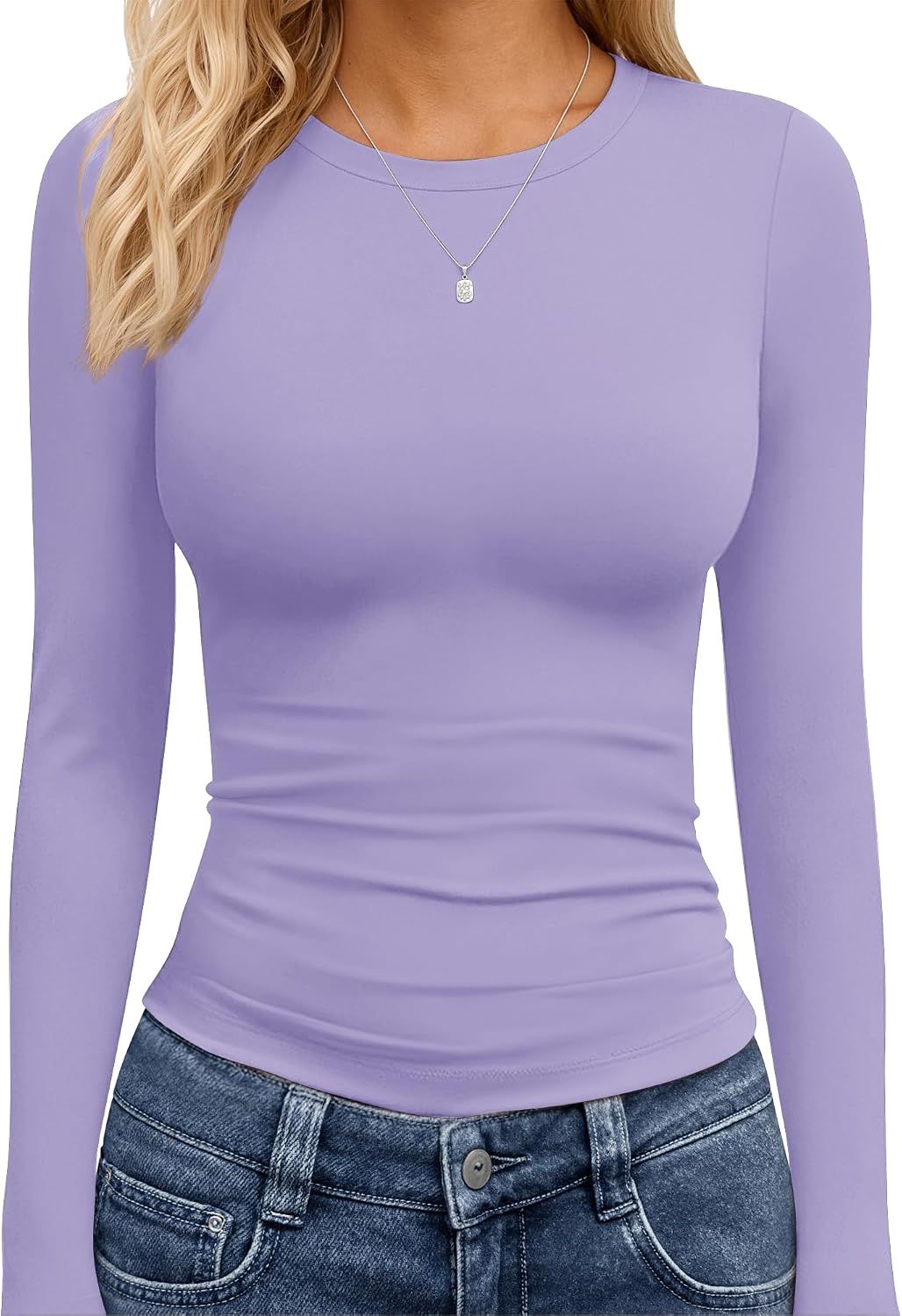 TNNZEET Long Sleeve Shirts for Women Fall Fashion Workout Crop Top Y2K 2026 Jansha Store