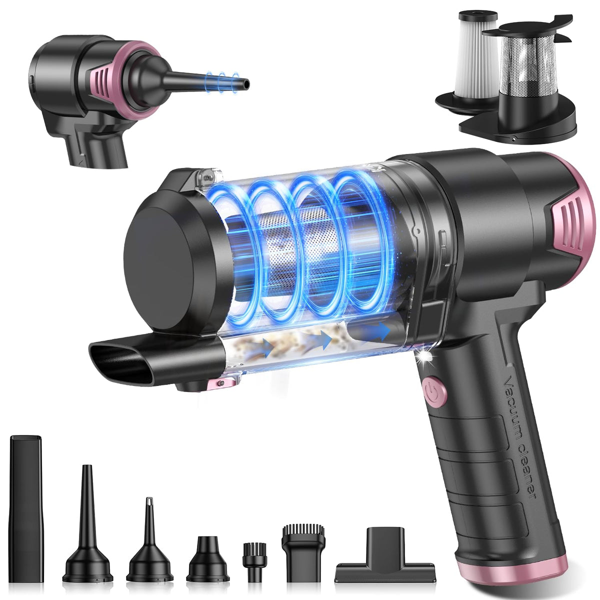 KMM Handheld Car Vacuum Cleaner, Hand Held Vacuum & Air Duster Jansha Store