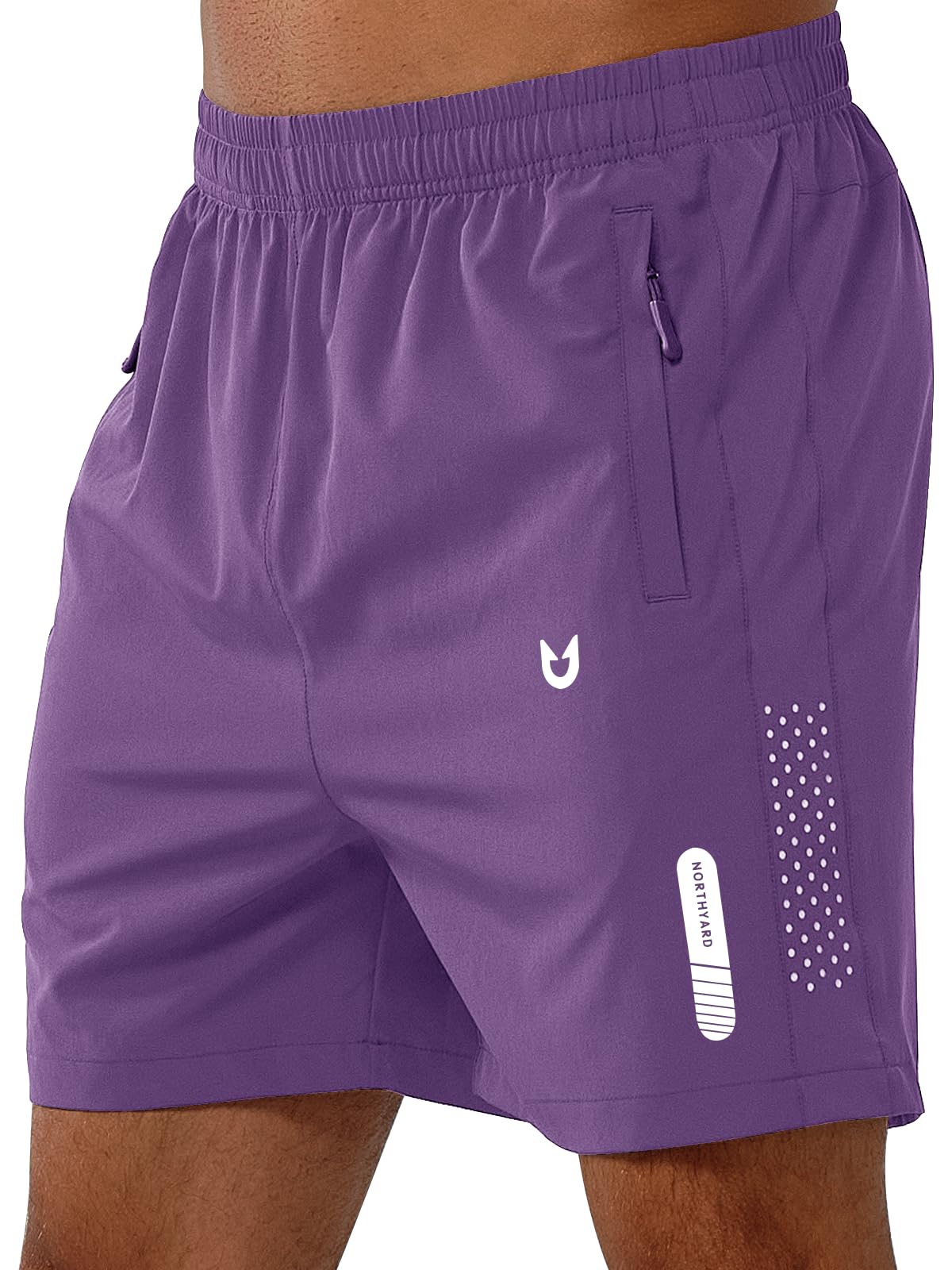 NORTHYARD Men's Athletic Running Shorts Gym Workout 7"/9"/5" Zipper Pockets Jansha Store