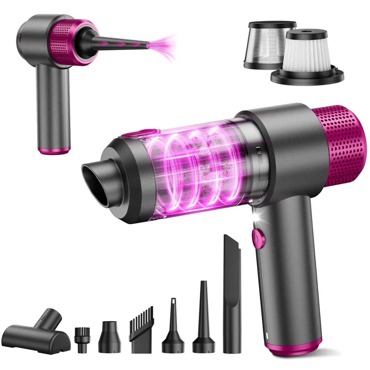 KMM Handheld Car Vacuum Cleaner, Hand Held Vacuum & Air Duster Jansha Store