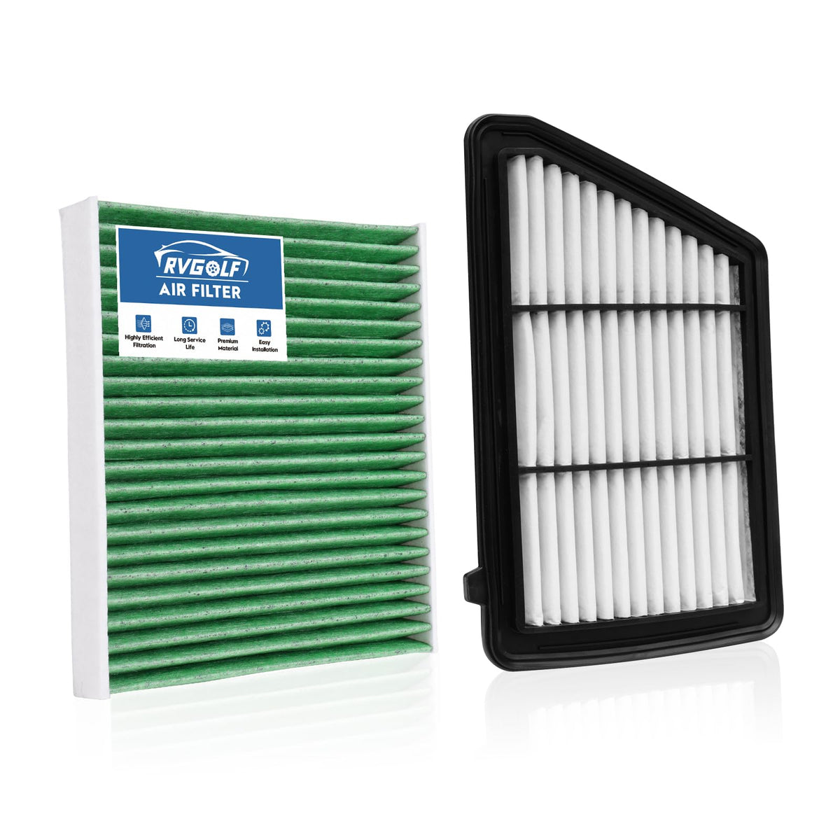 Not for Hybrid, Engine+Cabin Air Filter Fit 2015-2019 Sonata 2.4L (Gas) Jansha Store