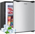BANGSON 1.1 Cu.ft Upright Mini Freezer for Dorms Apartment, Silver Jansha Store