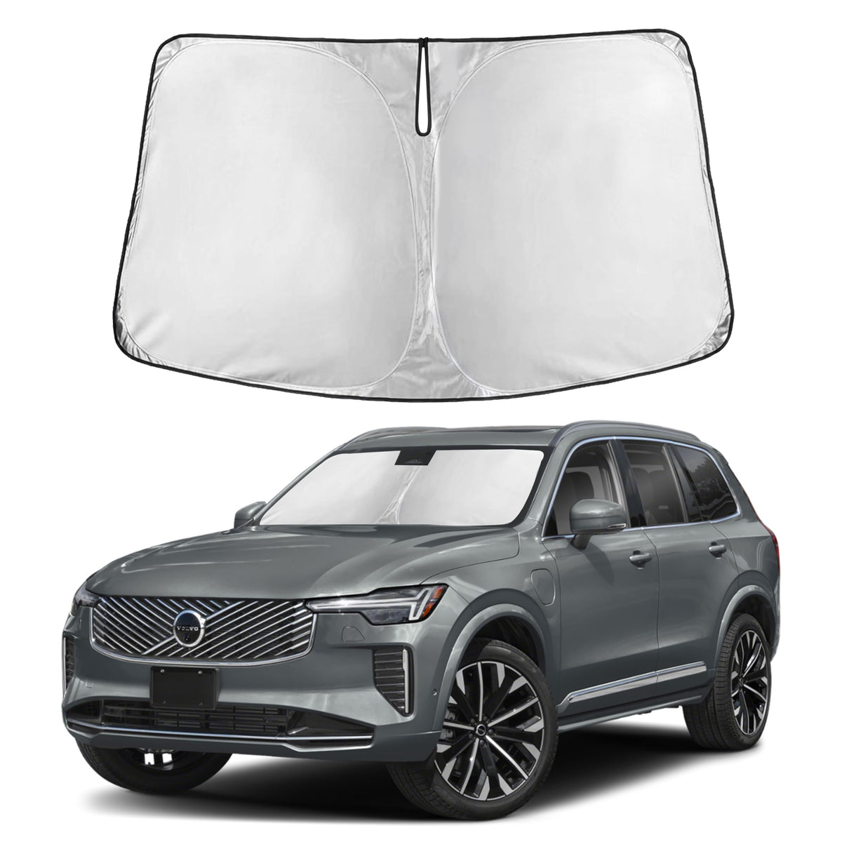 Autovir Windshield Sun Shade, Foldable Car Window Shades, 280T Visor Shade Jansha Store