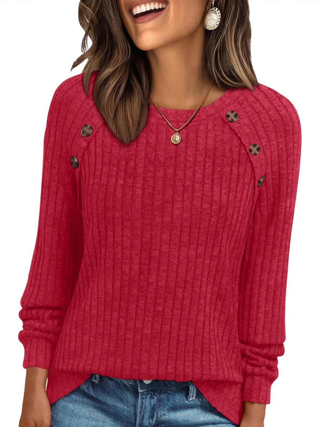 AUTOMET Womens Long Sleeve Shirts Fall Sweaters Business Casual Tops Blouse Jansha Store