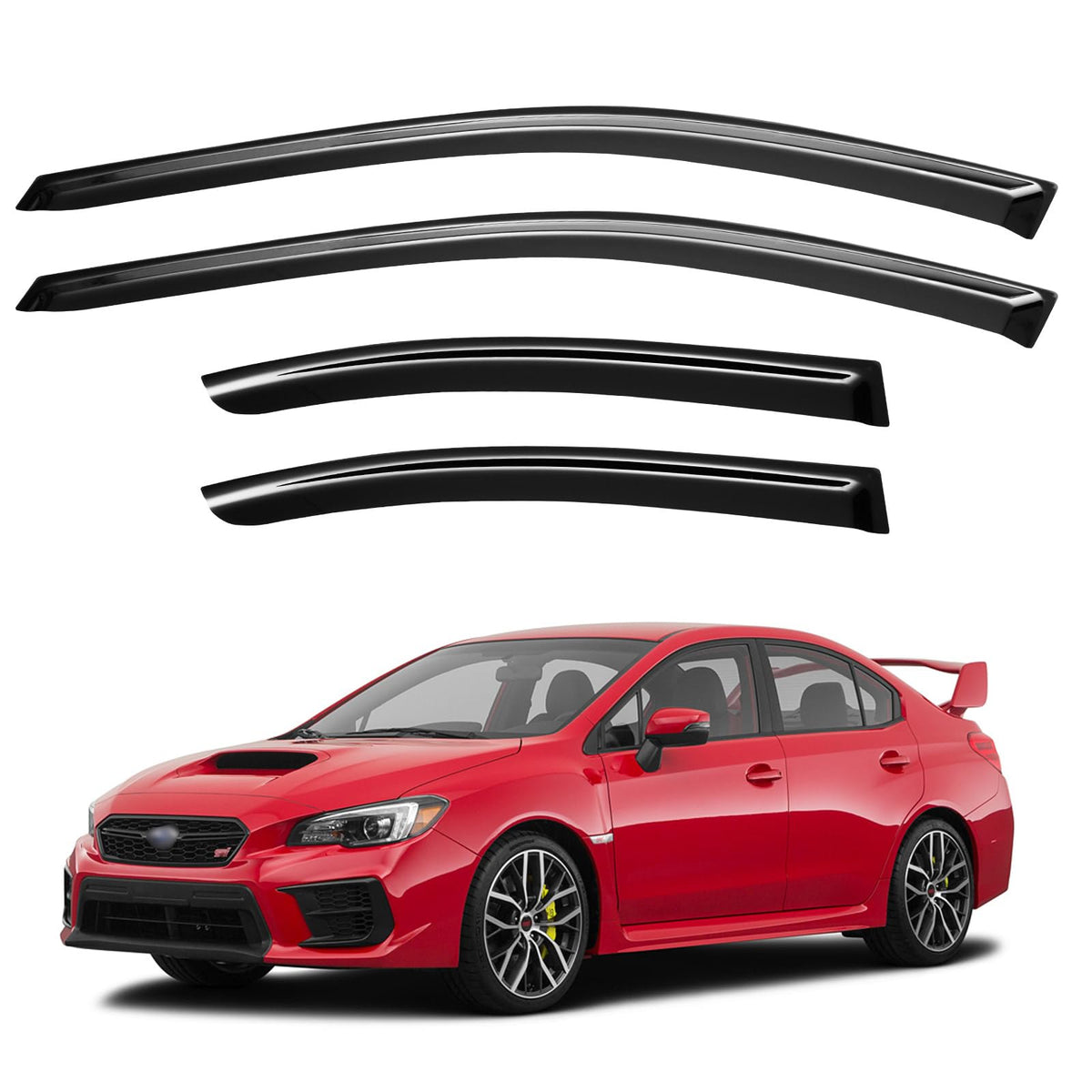 Window Visors Rain Guards for 2015-2026 Ford F150 Crew/SuperCrew Cab Jansha Store