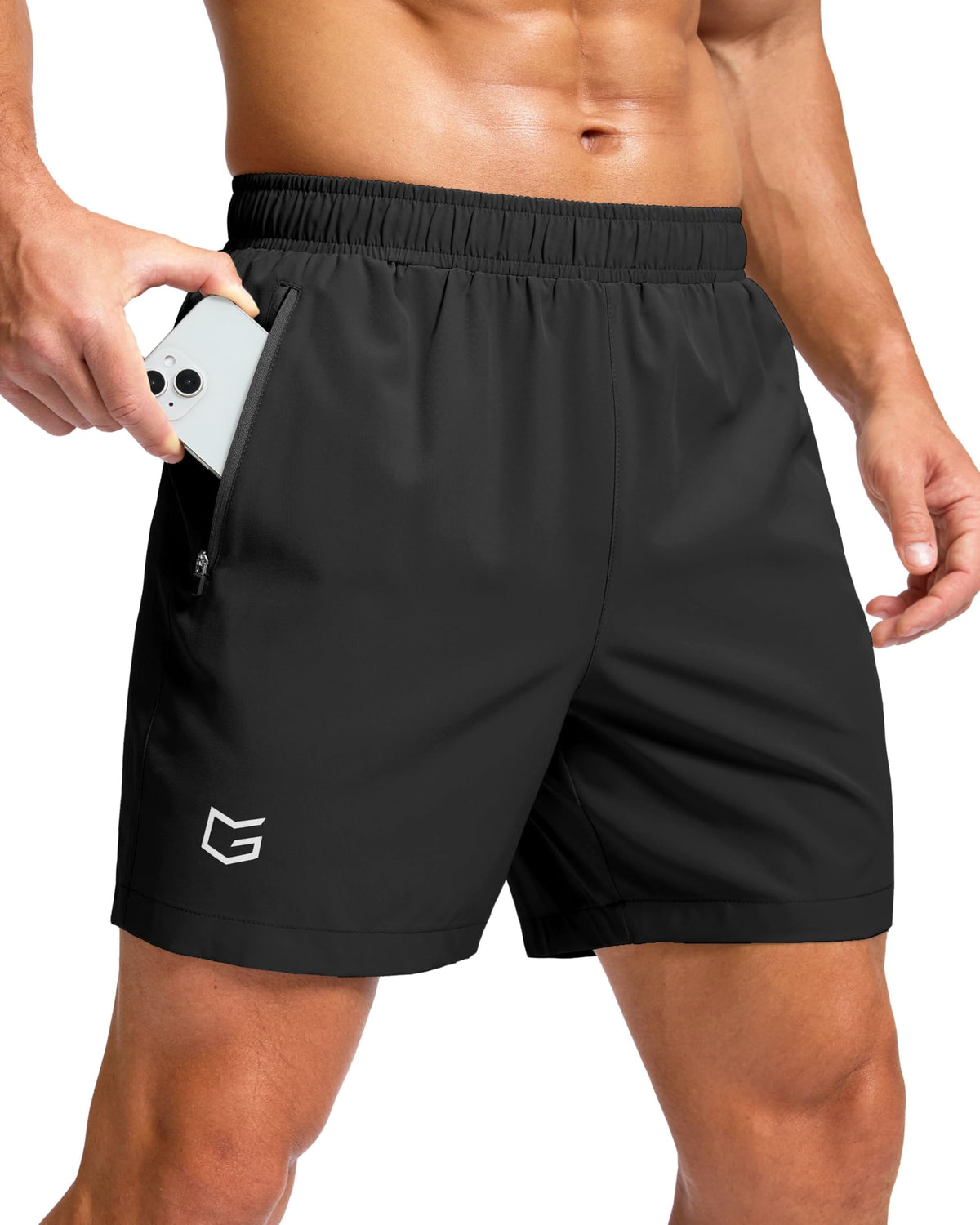 G Gradual Men's Athletic Running Shorts with 2 Zipper Pockets 7"/ 5"/ 9" Jansha Store