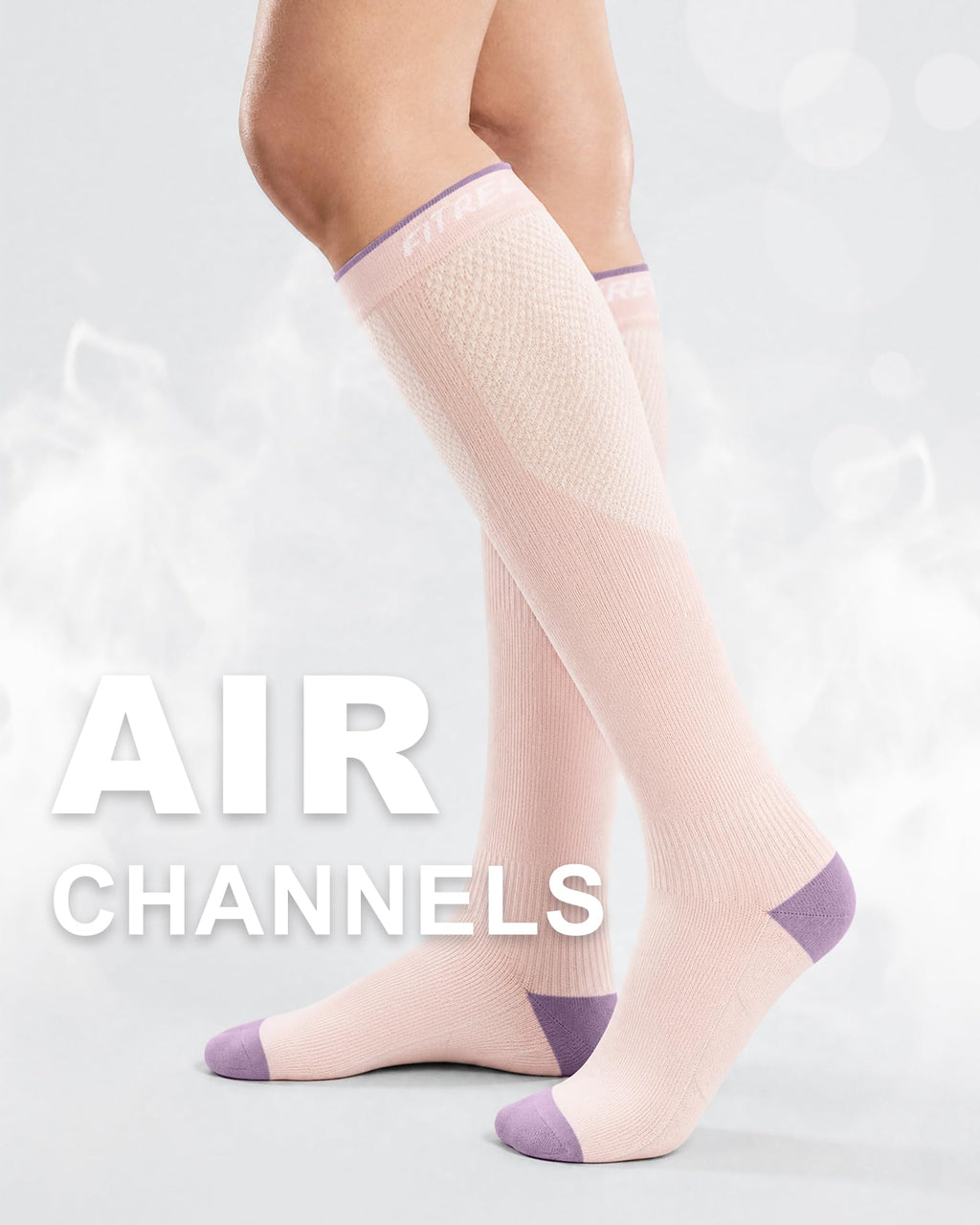 FITRELL 3 Pairs Compression Socks for Women and Men 20-30mmHg-Circulation Support Socks Jansha Store