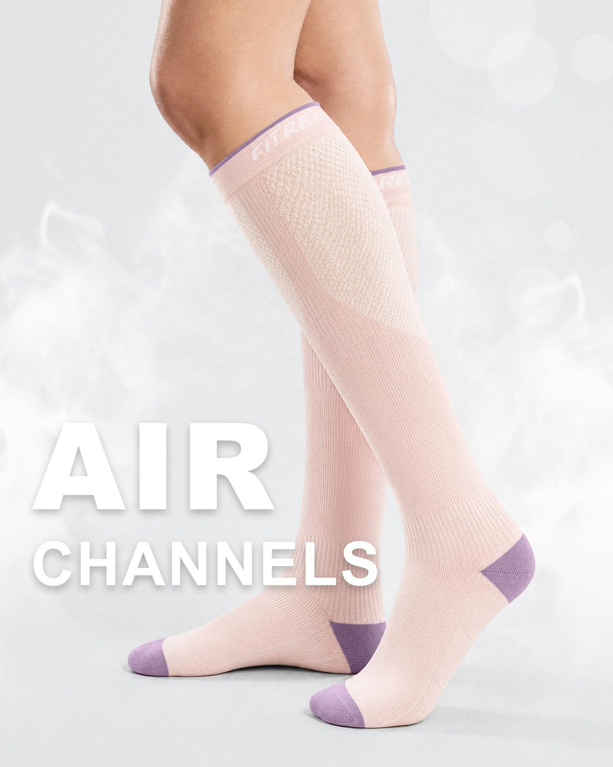 FITRELL 3 Pairs Compression Socks for Women and Men 20-30mmHg-Circulation Support Socks Jansha Store