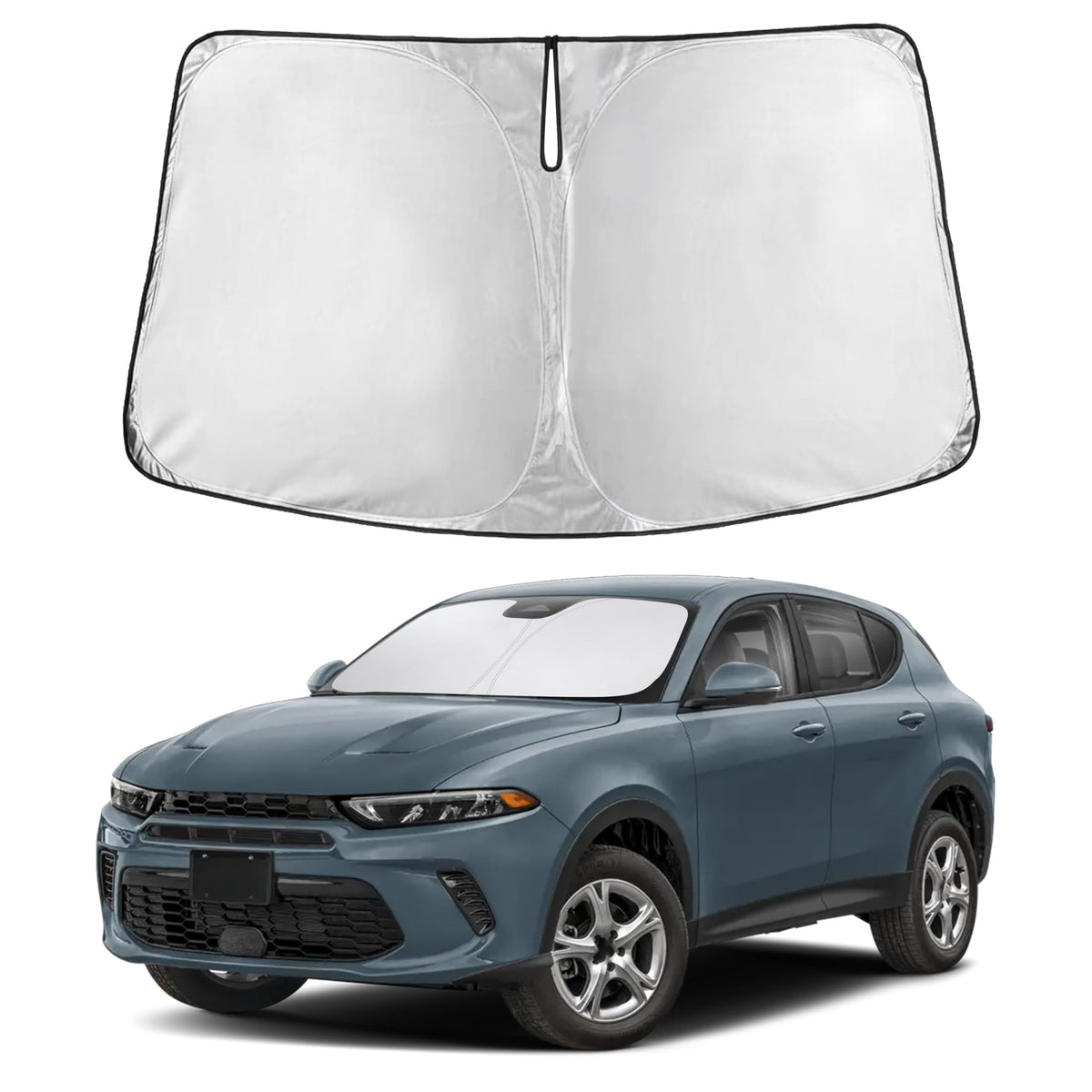 EcoNour Car Windshield Sun Shade, Front Window Sun Blocker for SUVs,Sedan Jansha Store