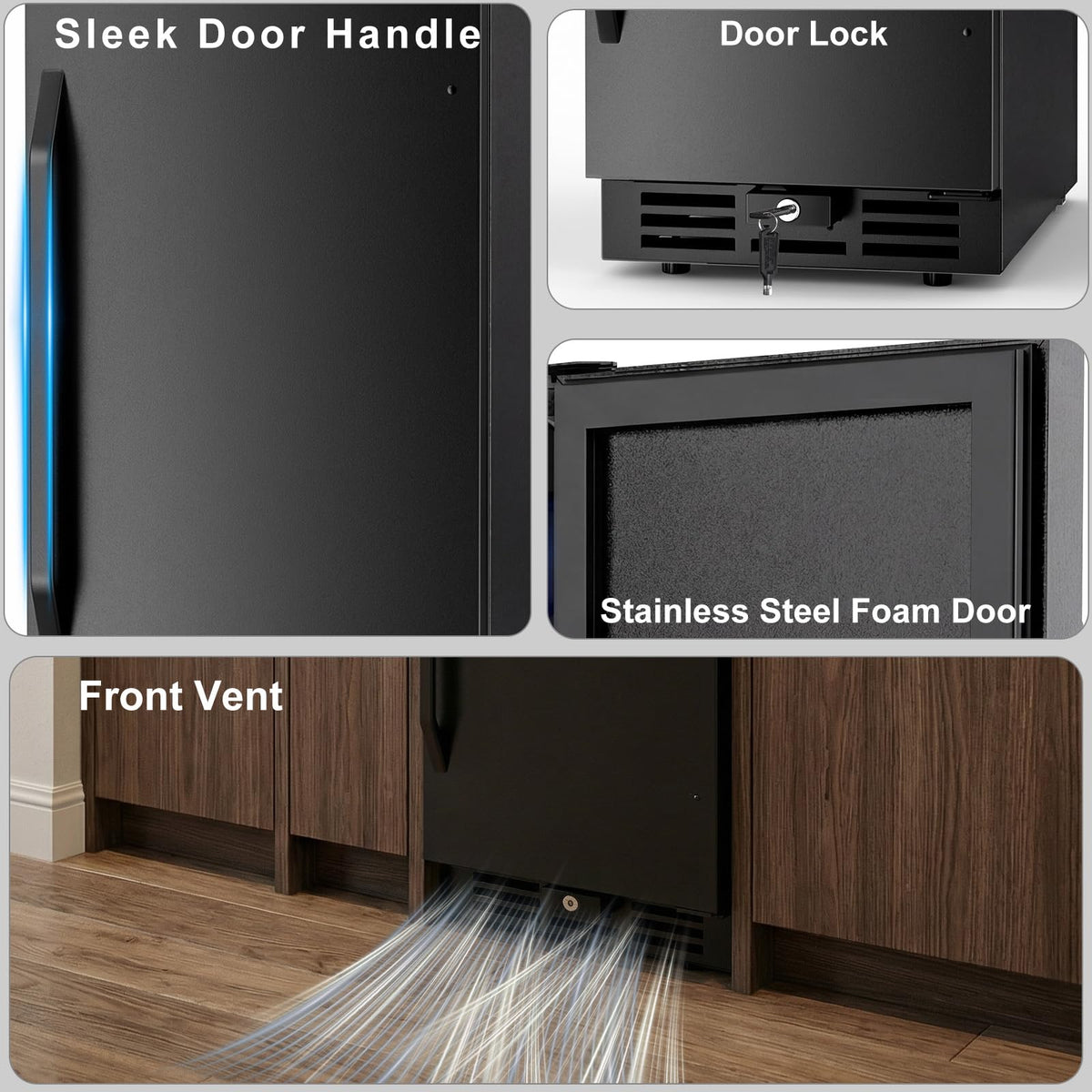 24 Inch Upgraded Dual Zone Wine and Beverage Refrigerator Cooler Jansha Store